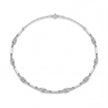 White Ceramic CZ Necklace