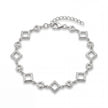 Geometric Heart Bracelet
