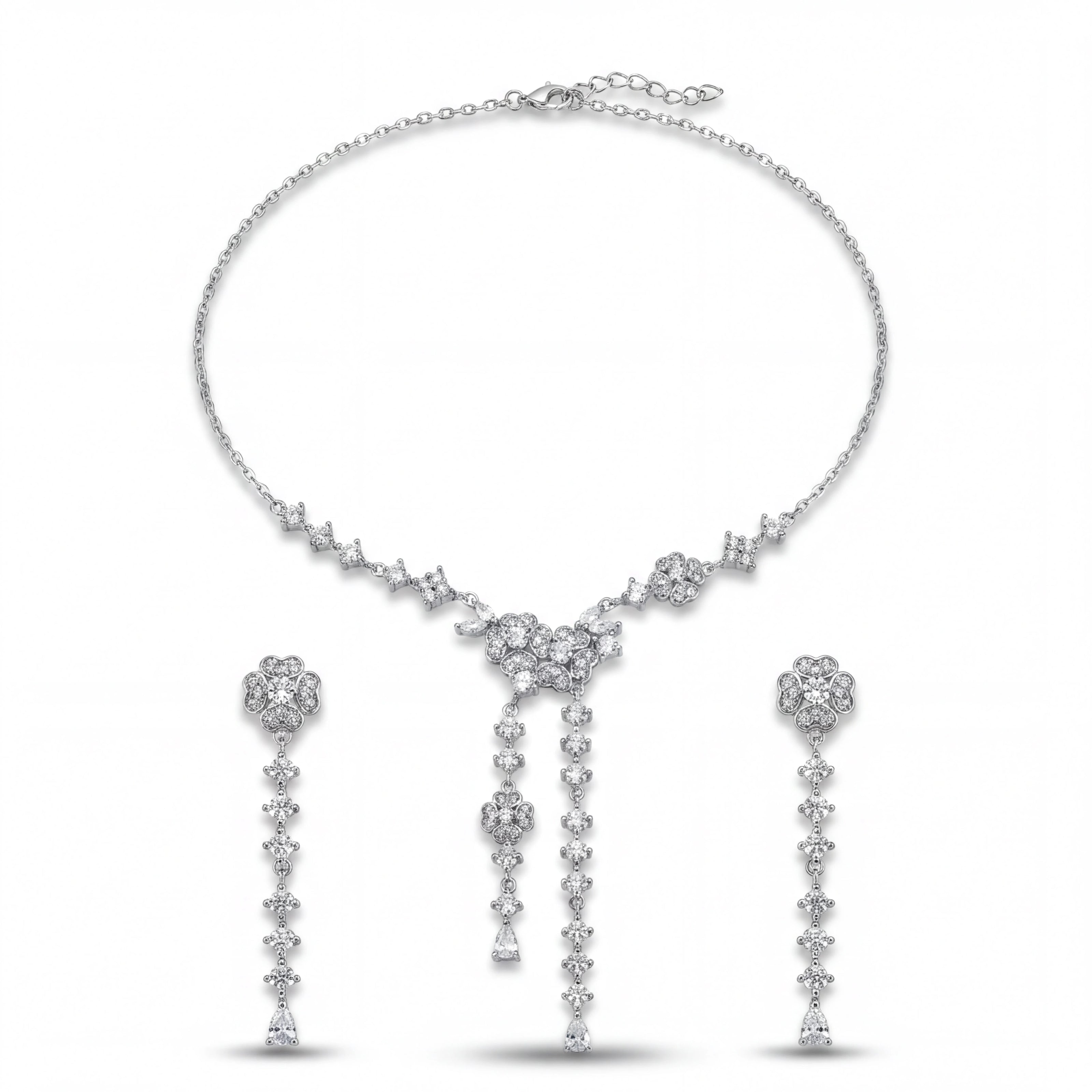 Floral Dangle Set