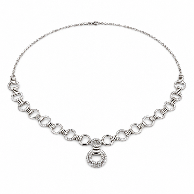 CZ Circle Link Set