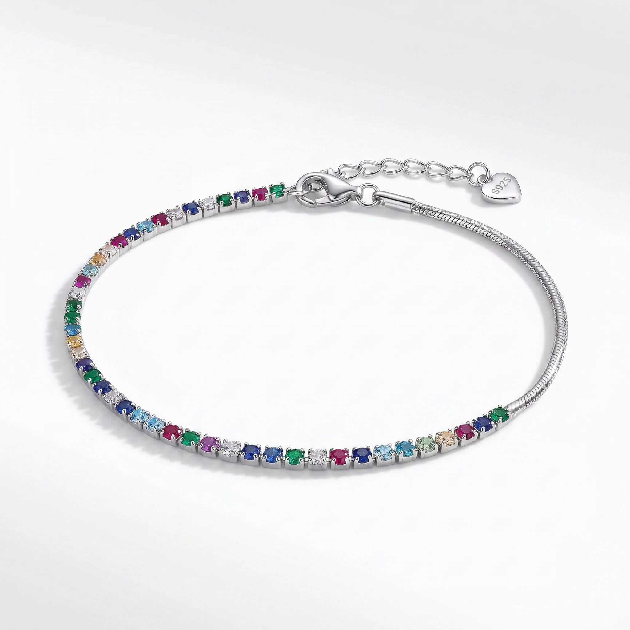 Rainbow Stone Anklet