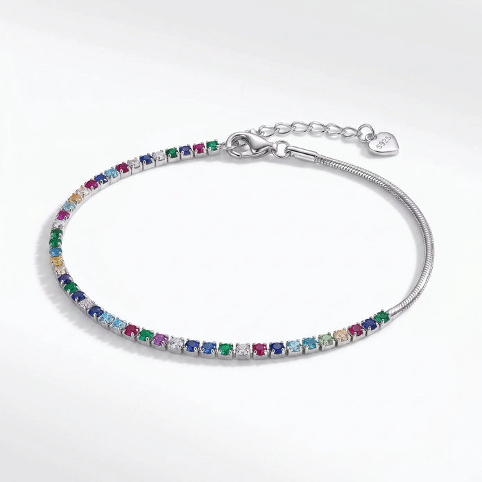Rainbow Stone Anklet