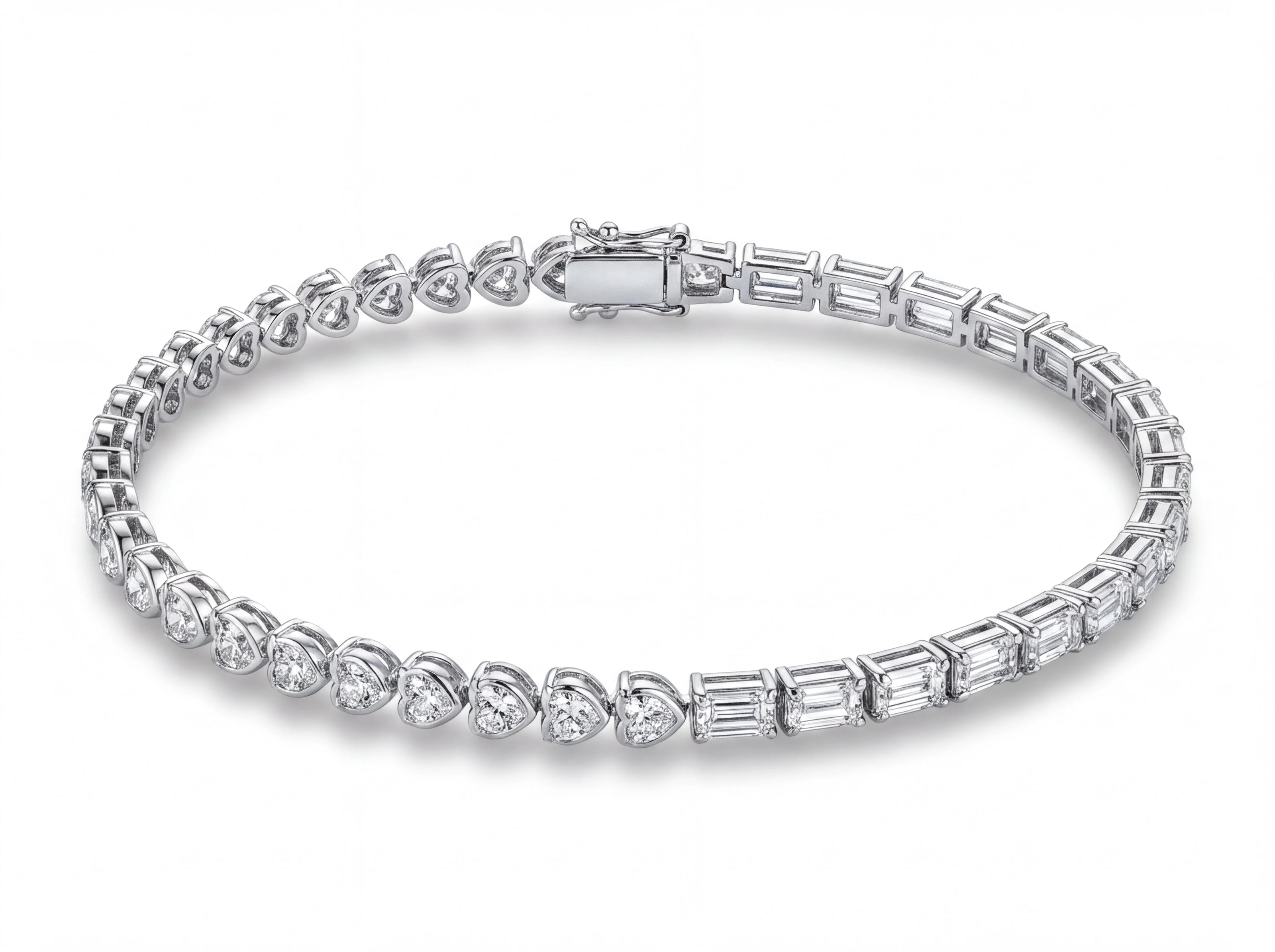 Heart Baguette Bracelet