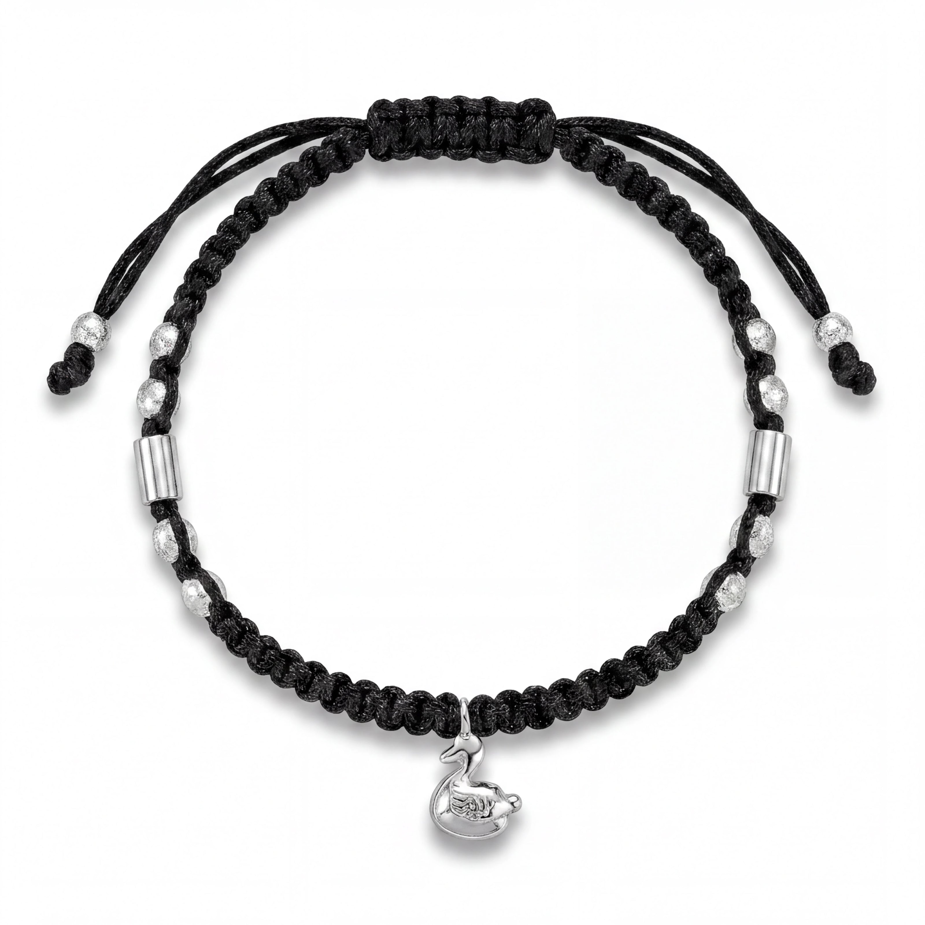 Swan Macrame Anklet