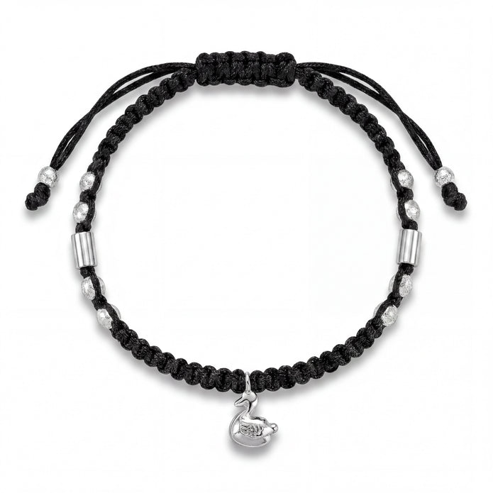 Swan Macrame Anklet