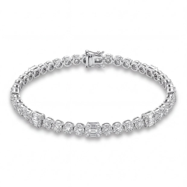 Mixed Cut CZ Bracelet