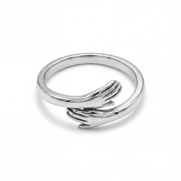 Embrace Hands Ring