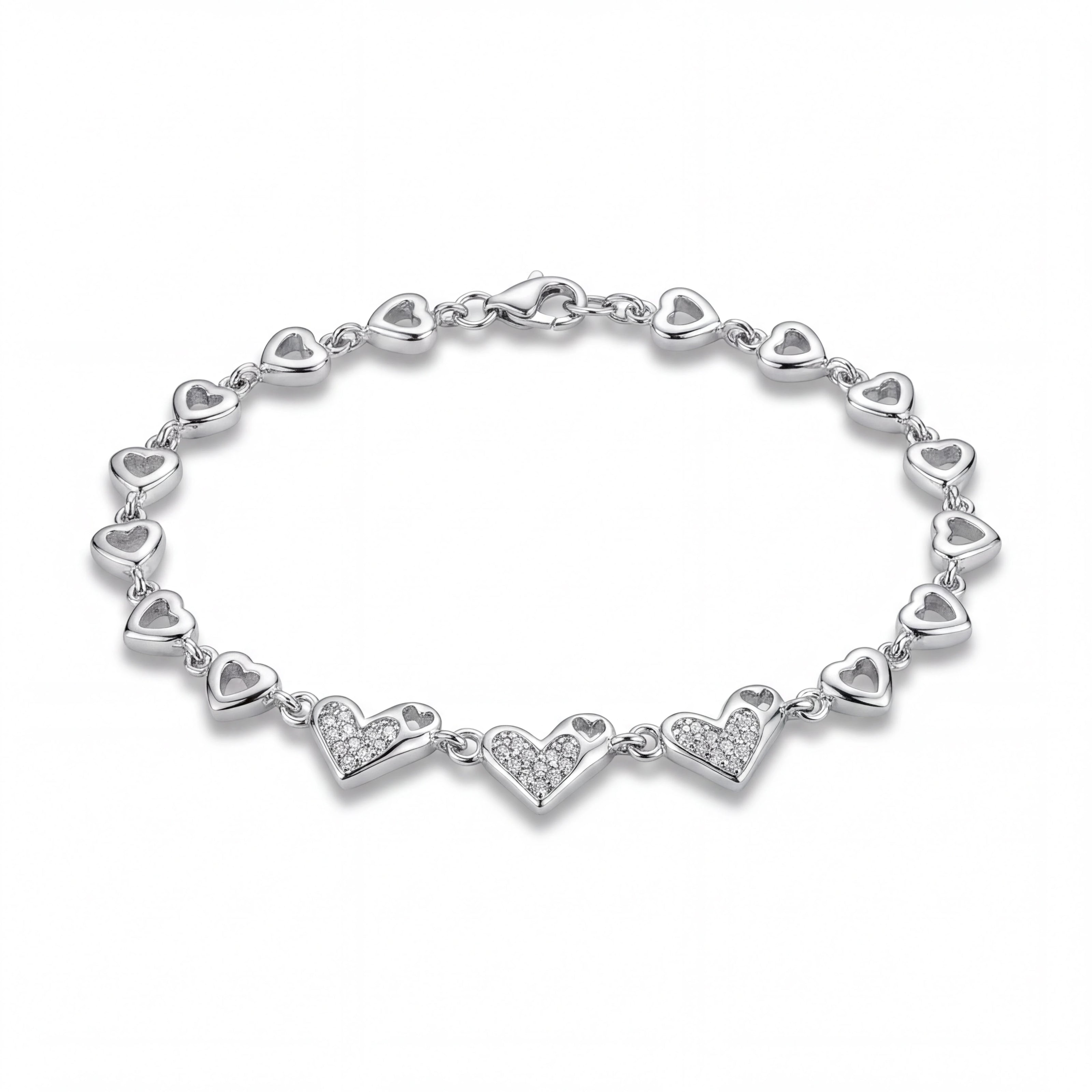 Sparkling Hearts Bracelet
