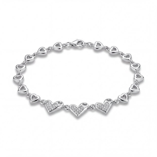 Sparkling Hearts Bracelet