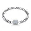Emerald Cut Chain Bracelet
