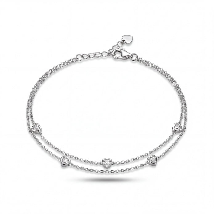 Heart Duo Anklet