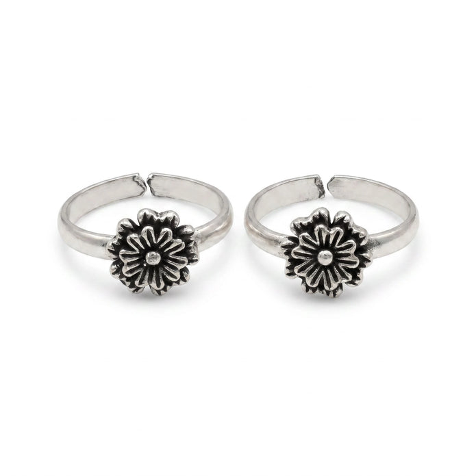 Floral Toe Ring