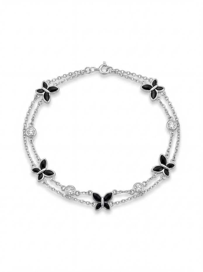 Enamel Butterfly Bracelet