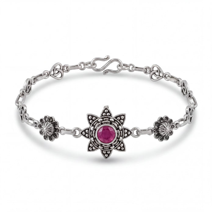 Magenta Lotus Bracelet