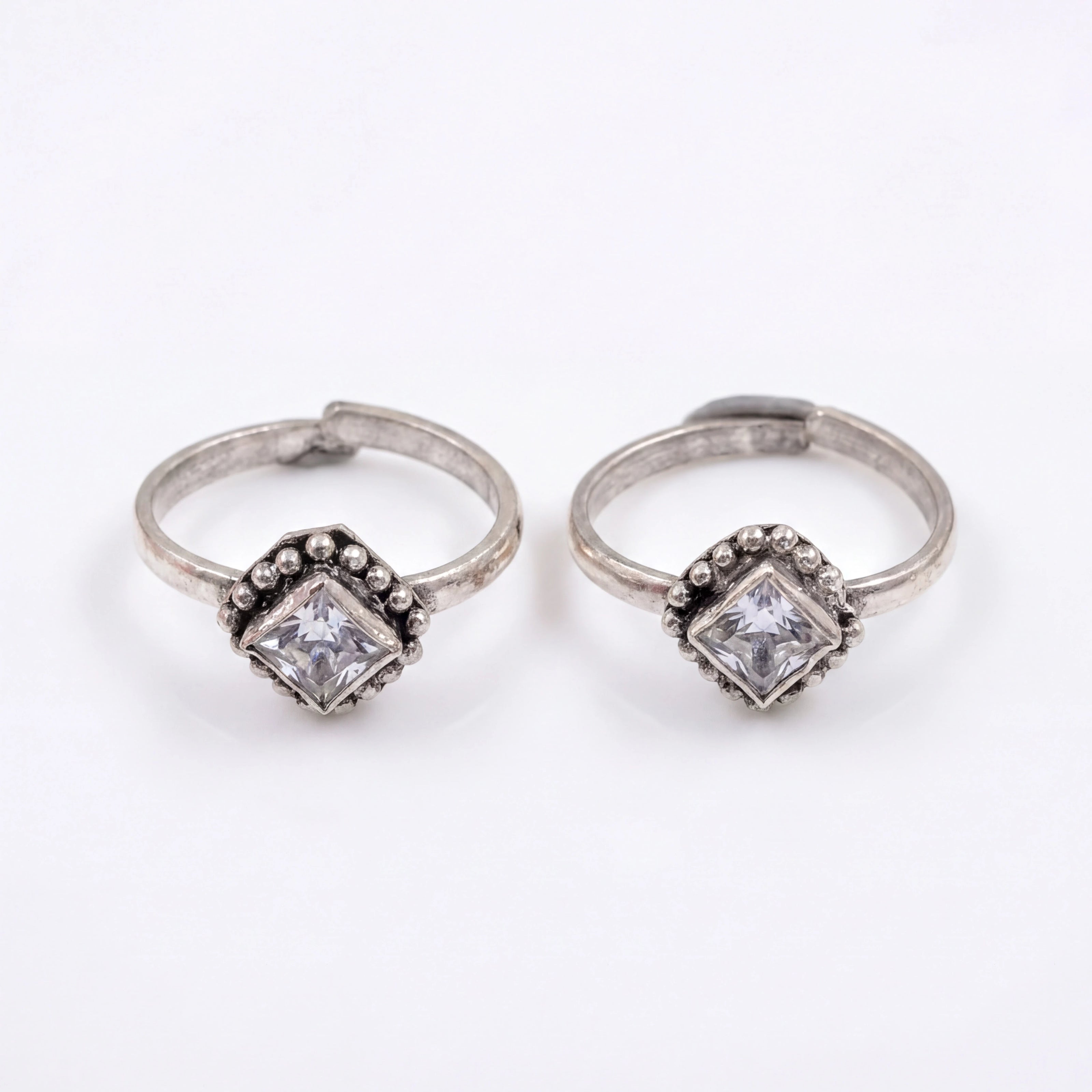 Vintage CZ Toe Rings