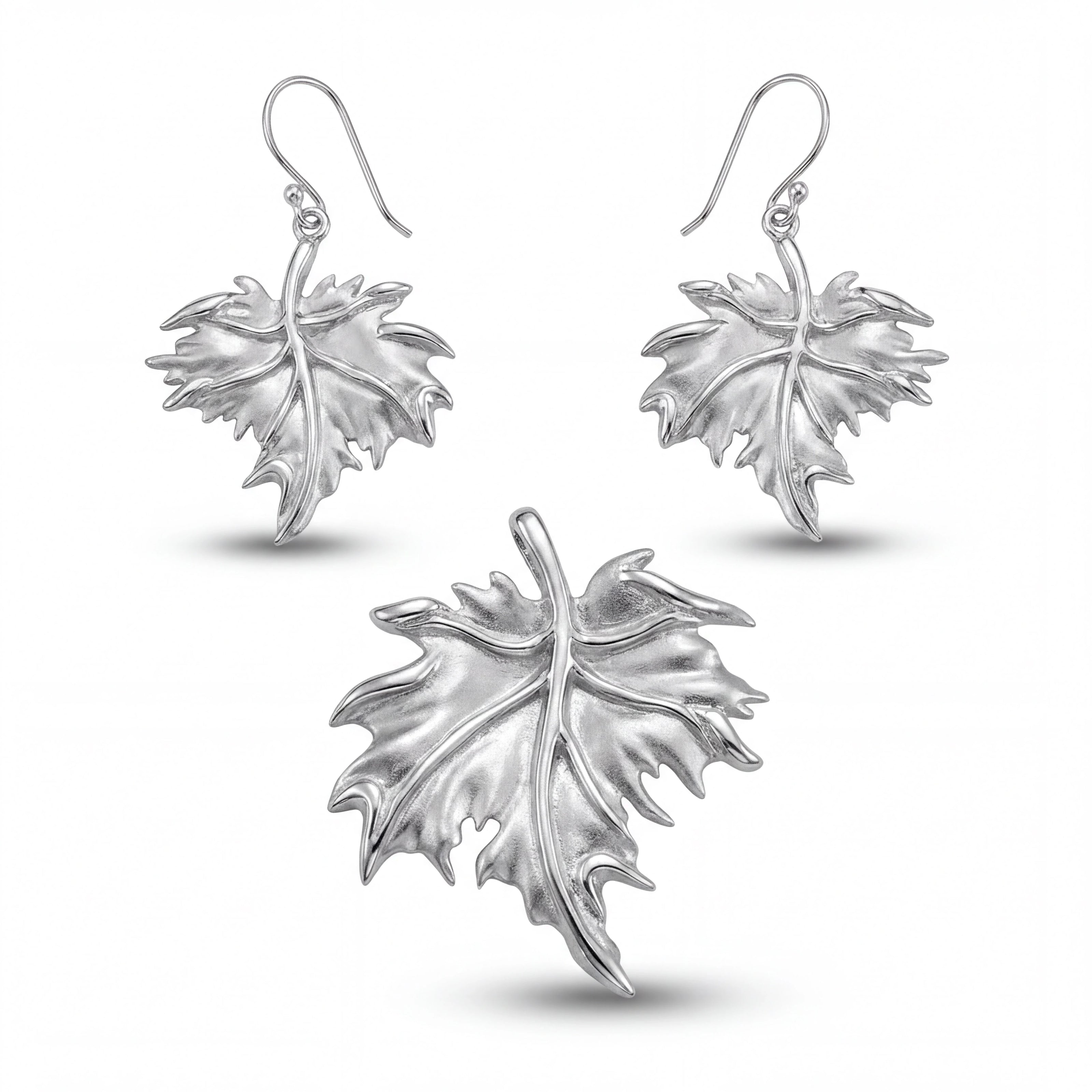Vine Leaf Pendant Set