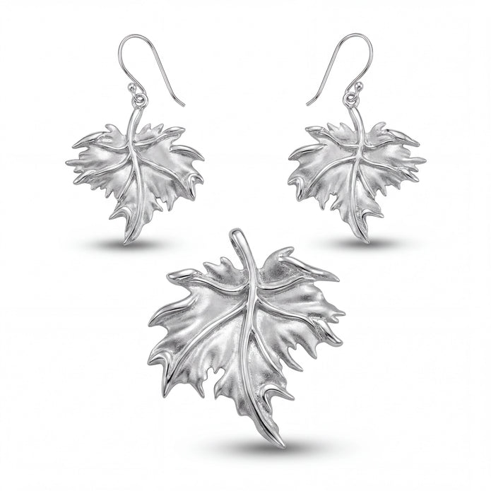 Vine Leaf Pendant Set