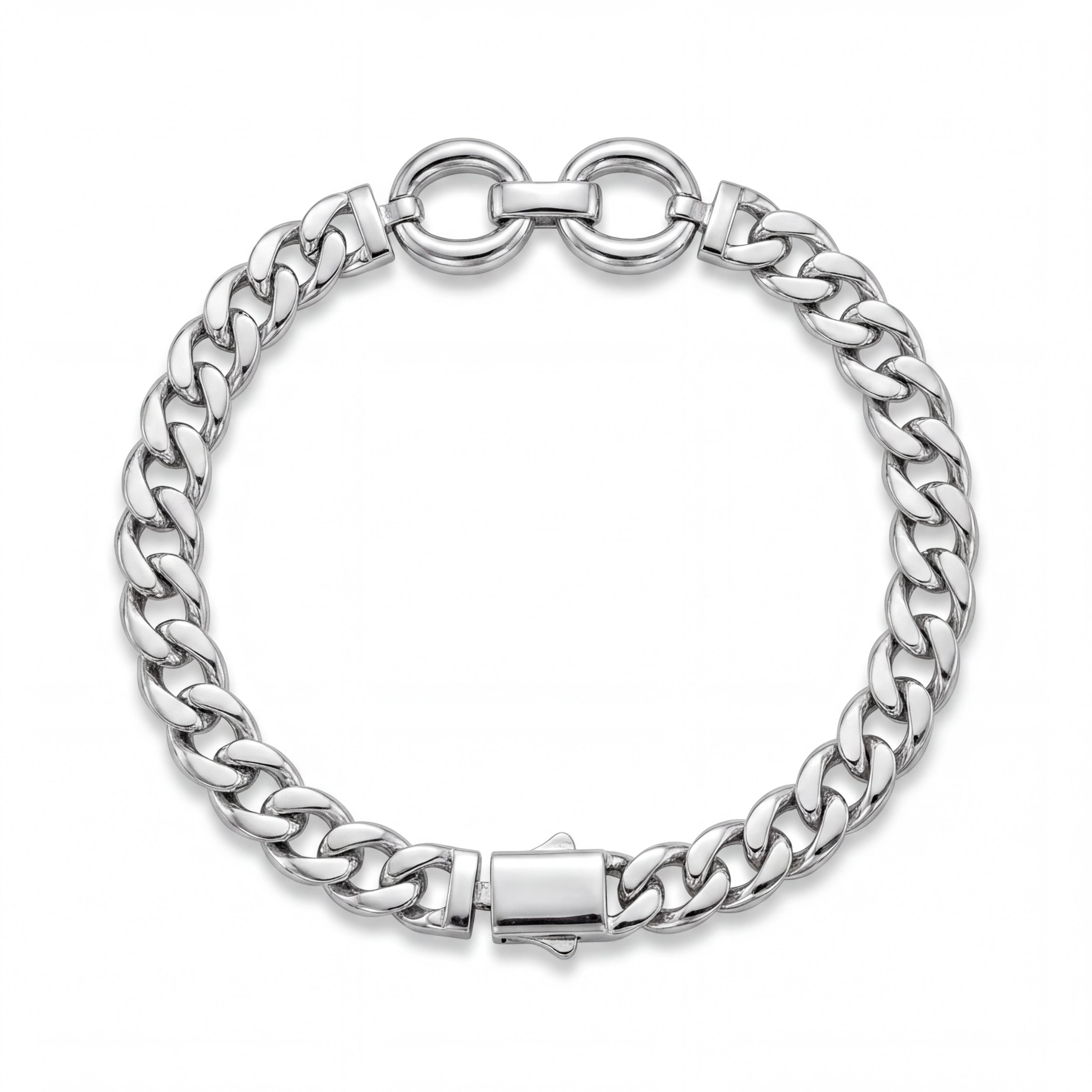 Curb Double Ring Bracelet