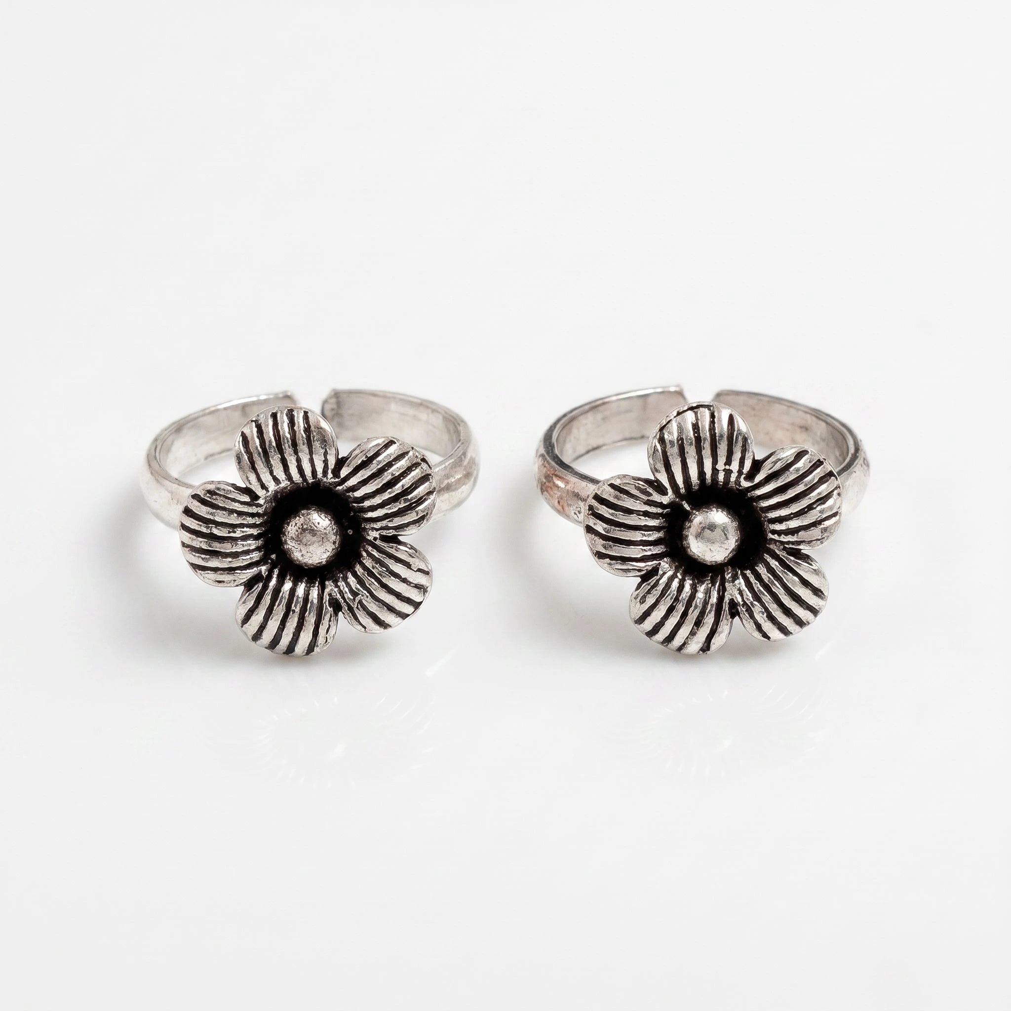 Floral Toe Rings