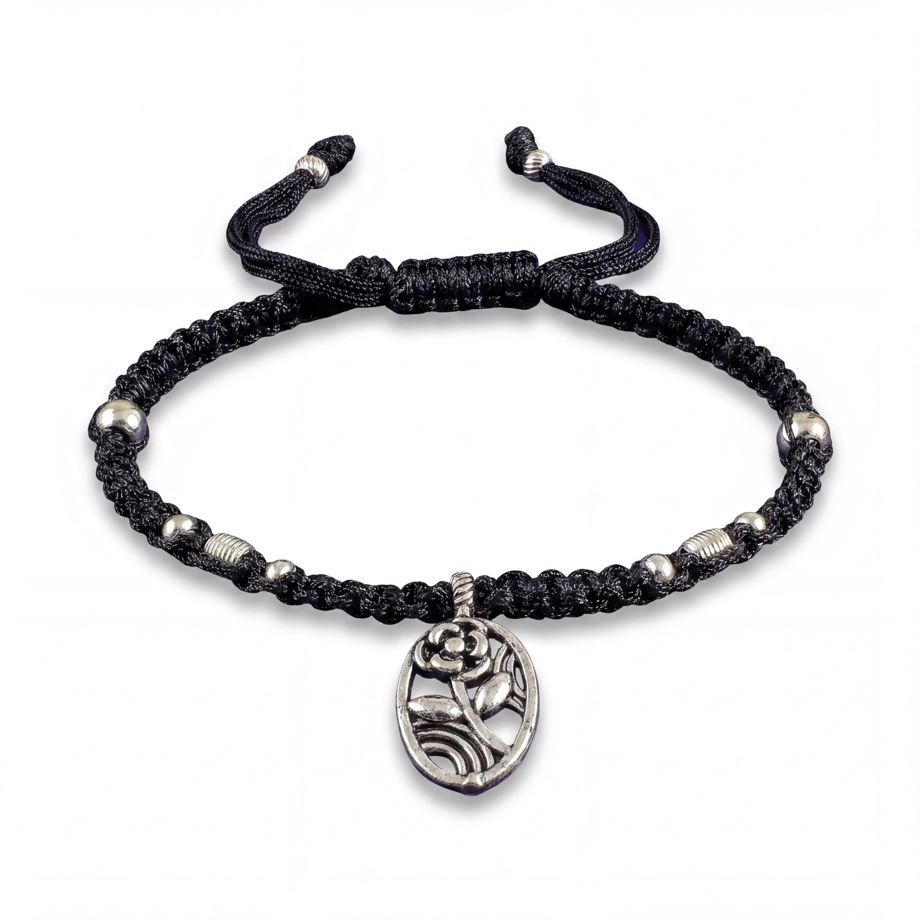 Floral Cord Anklet
