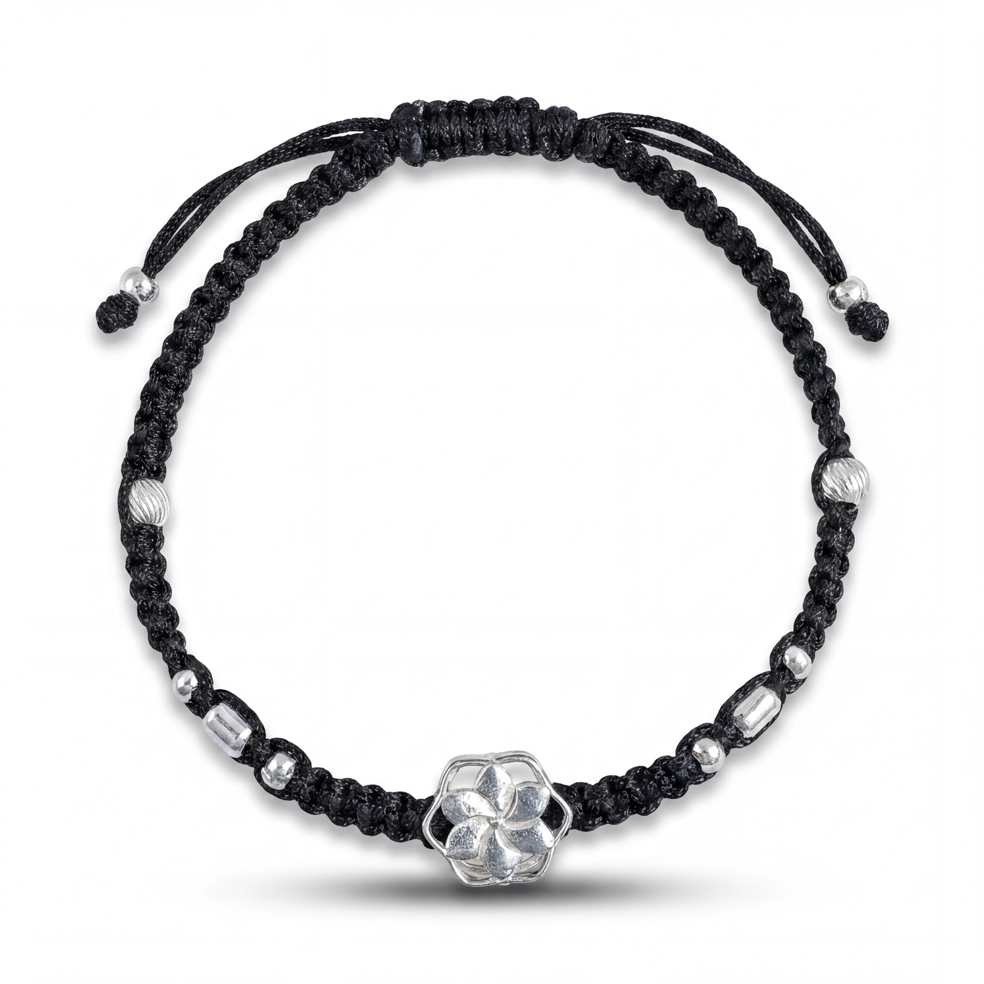 Floral Macrame Anklet