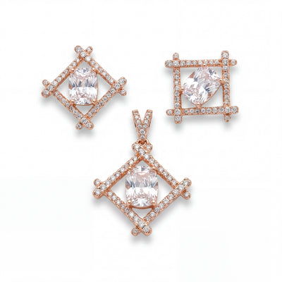 Radiant CZ Geometric Set
