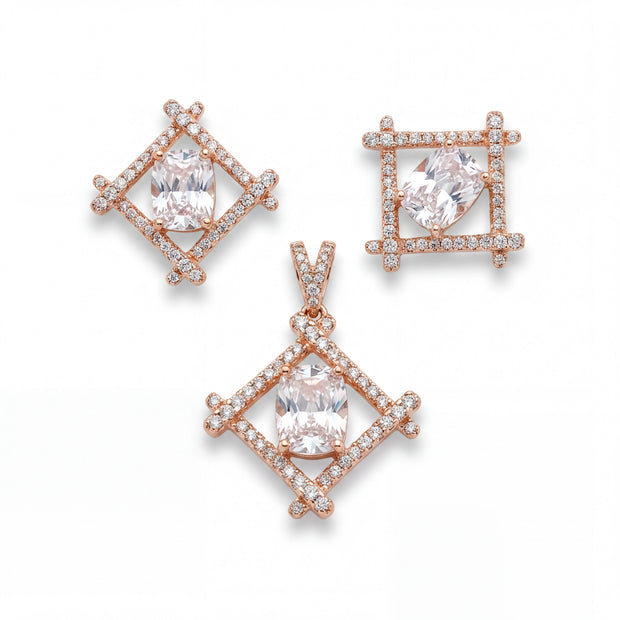 Radiant CZ Geometric Set