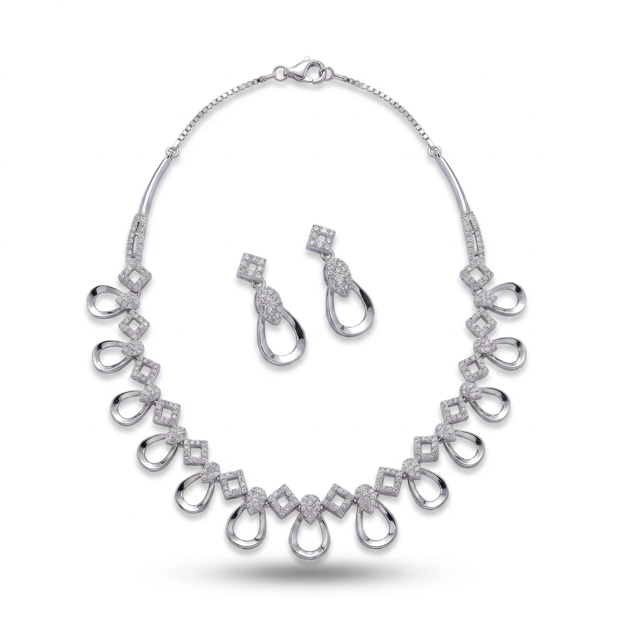 CZ Teardrop Set