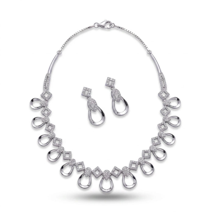 CZ Teardrop Set