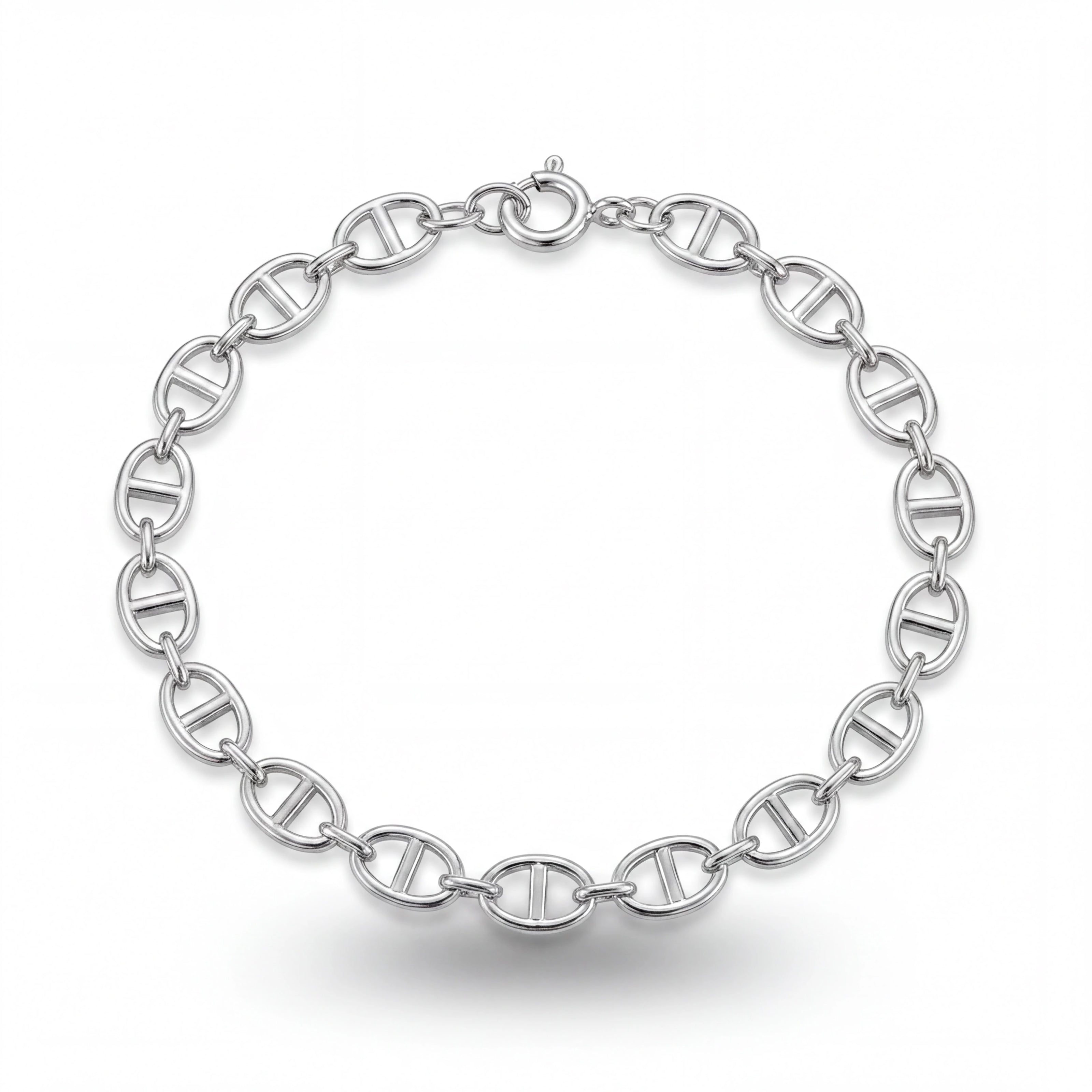 Modern Oval Link Bracelet