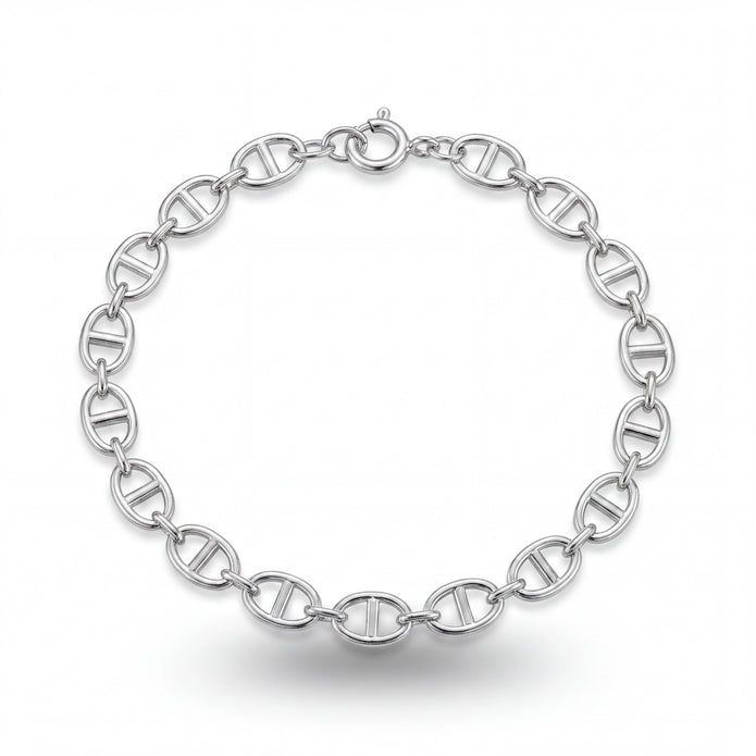 Modern Oval Link Bracelet