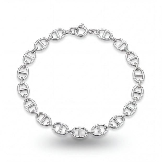 Modern Oval Link Bracelet