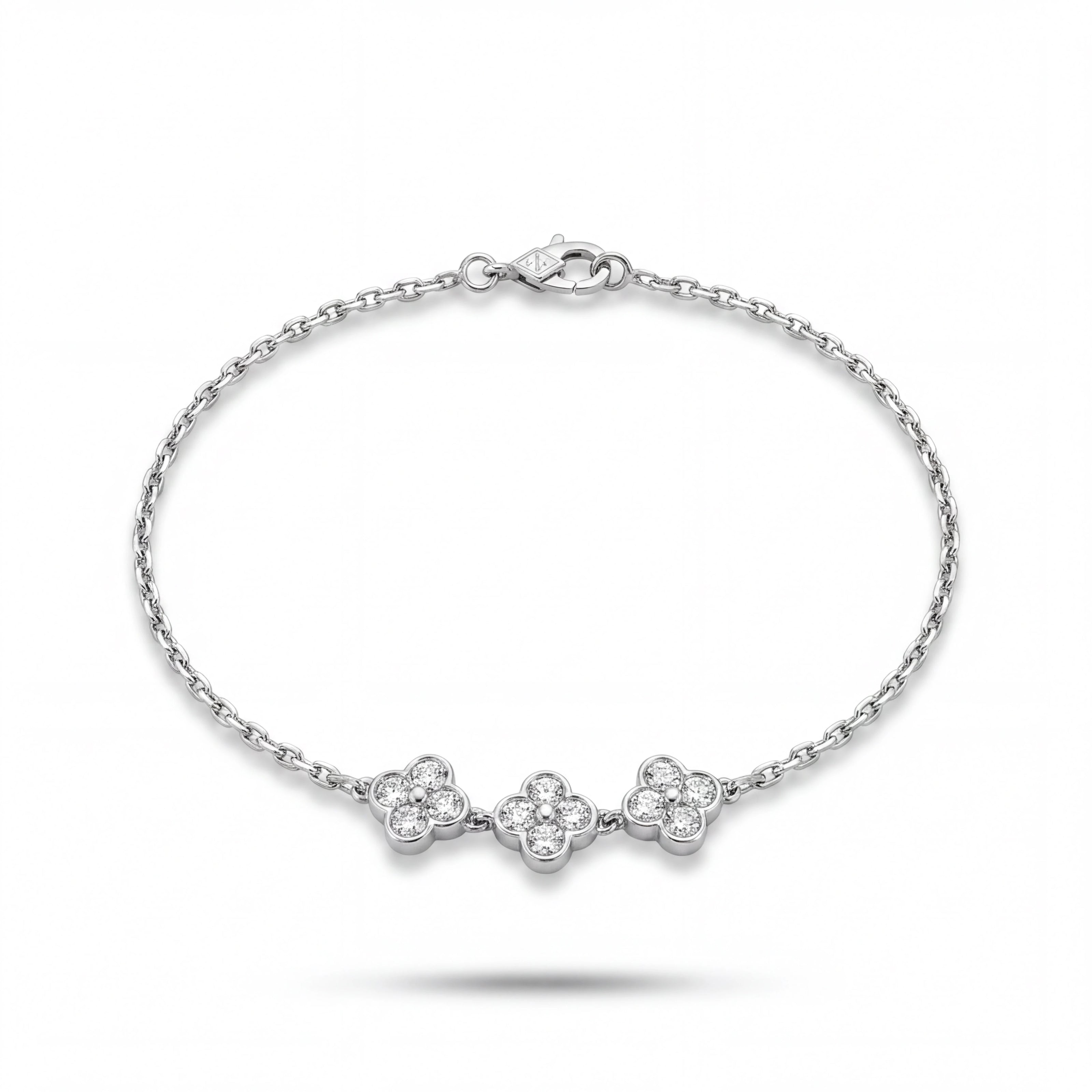 Sparkle Clover Anklet