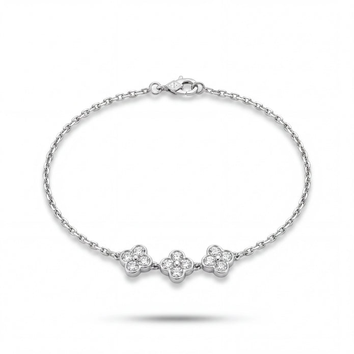 Sparkle Clover Anklet