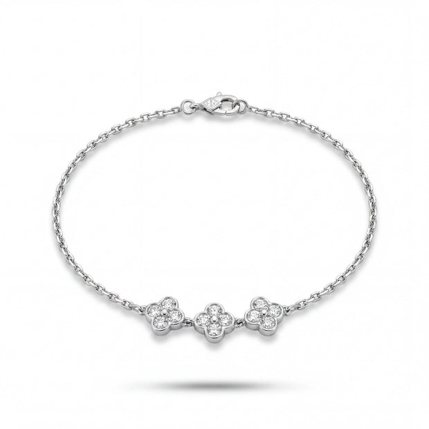 Sparkle Clover Anklet