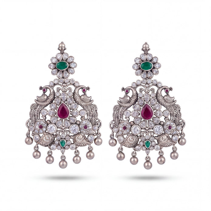 Peacock Temple Earrings