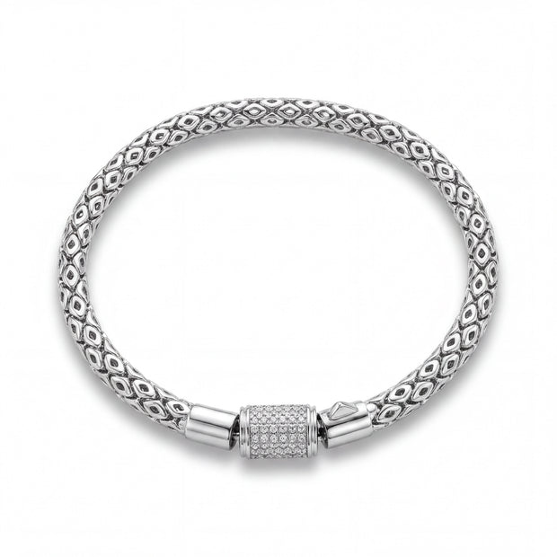 CZ Textured Bracelet