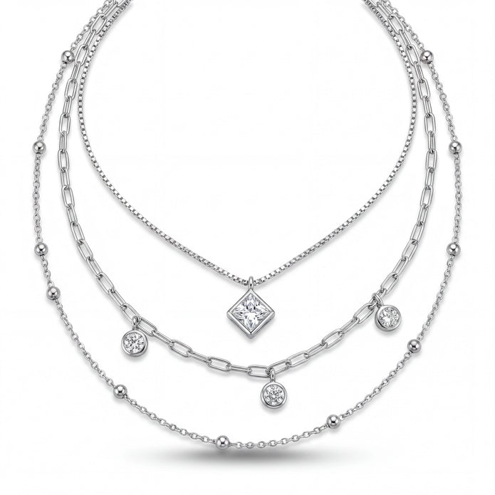 CZ Layered Necklace