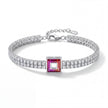 Pink Aura Tennis Bracelet