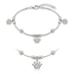 Crown Charm Anklet