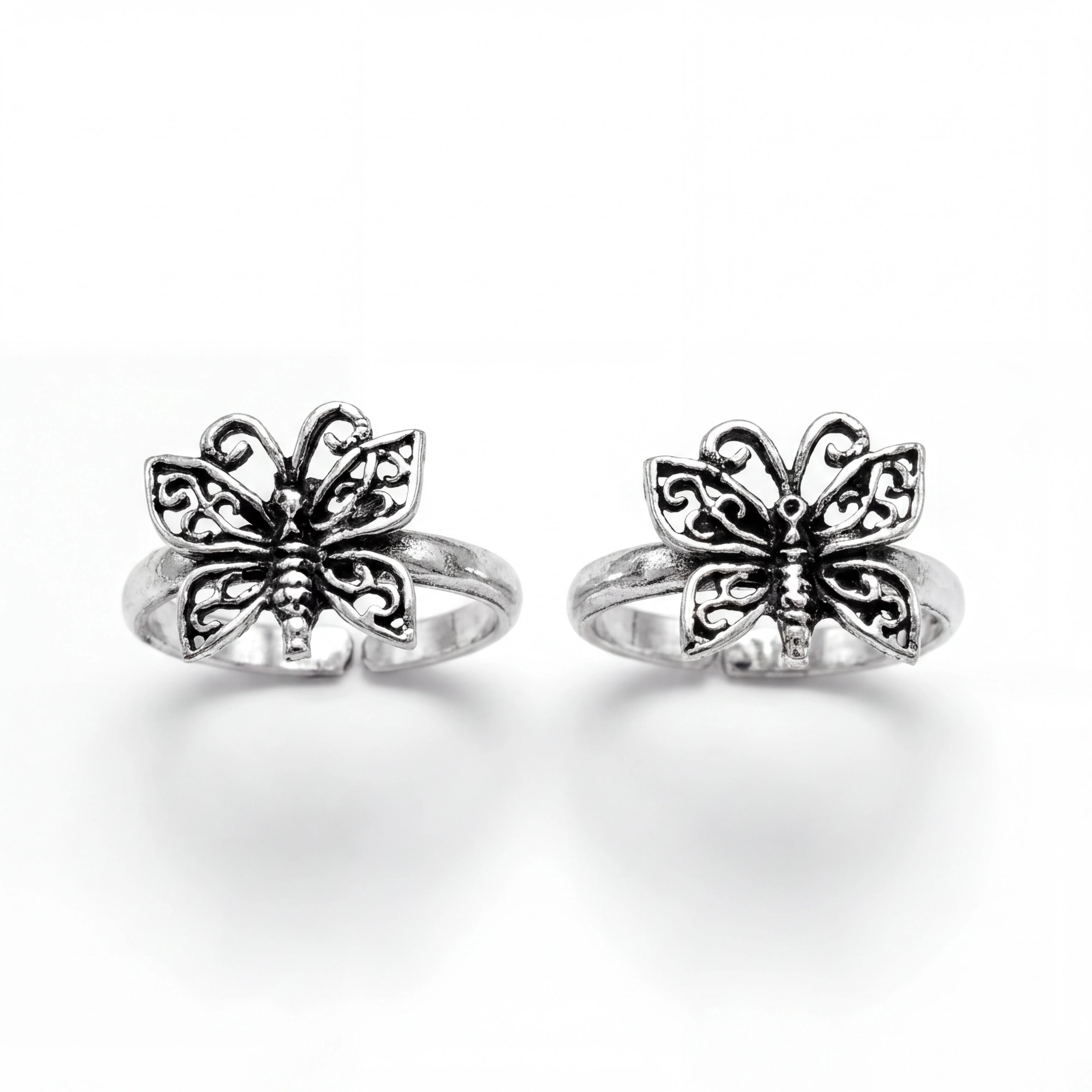 Butterfly Charm Toe Rings
