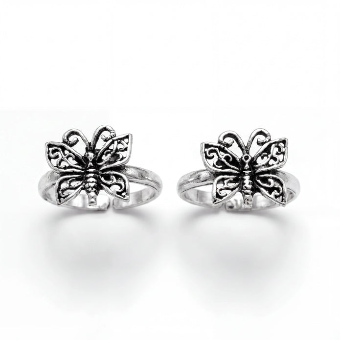 Butterfly Charm Toe Rings
