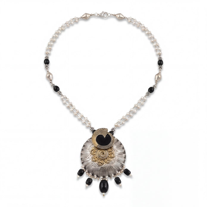 Onyx Pearl Necklace
