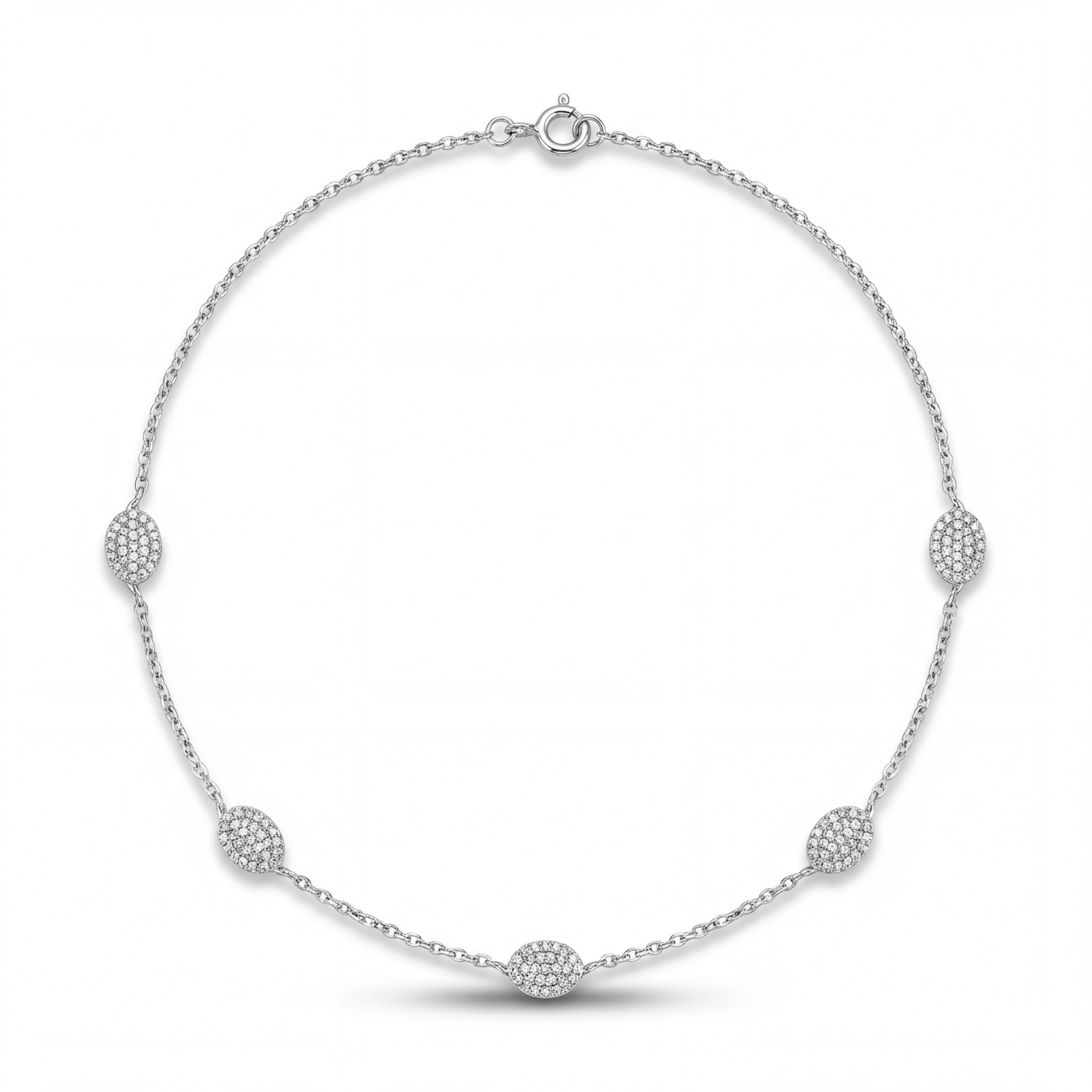 Pavé Station Necklace