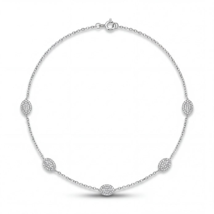 Pavé Station Necklace