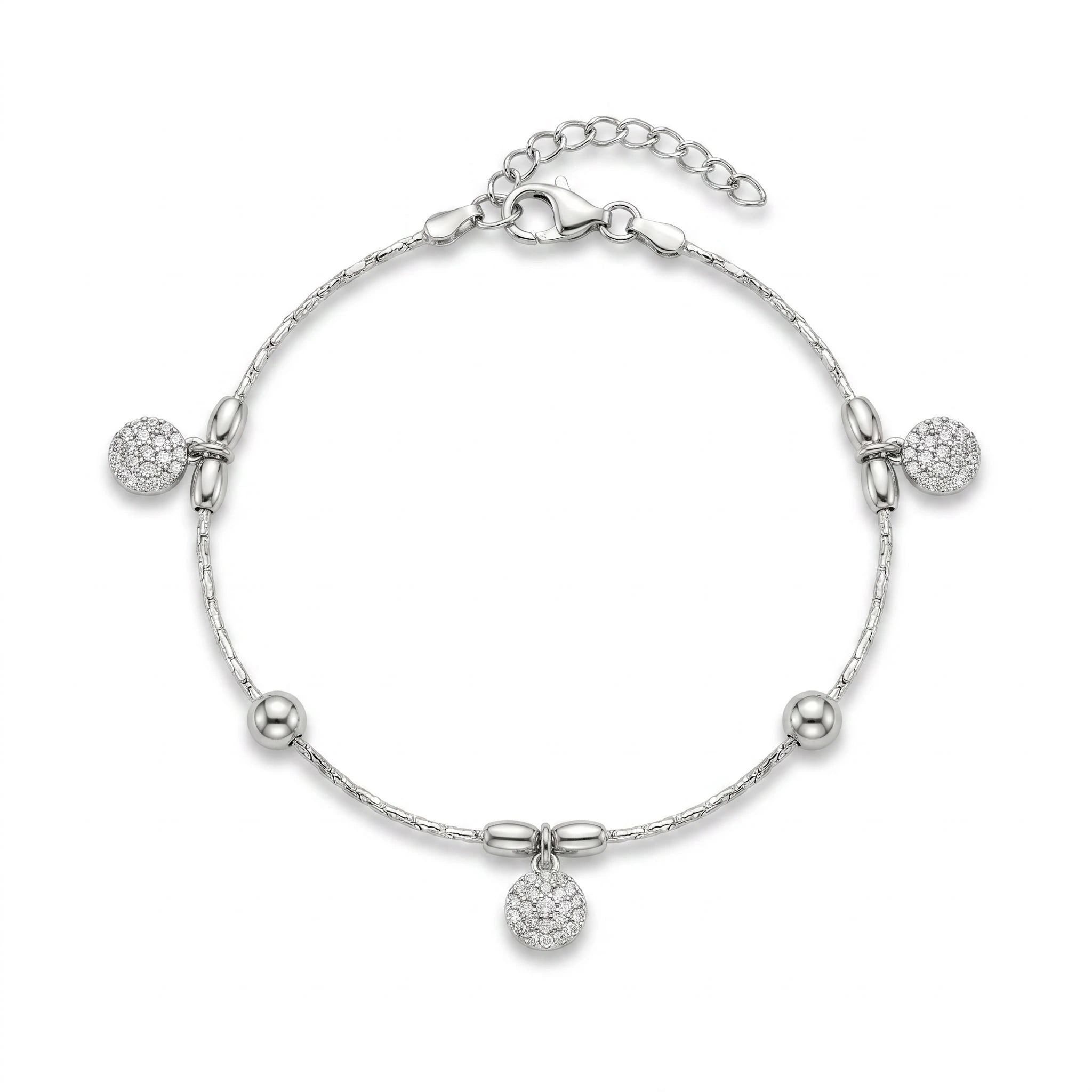 Pave Disc Anklet