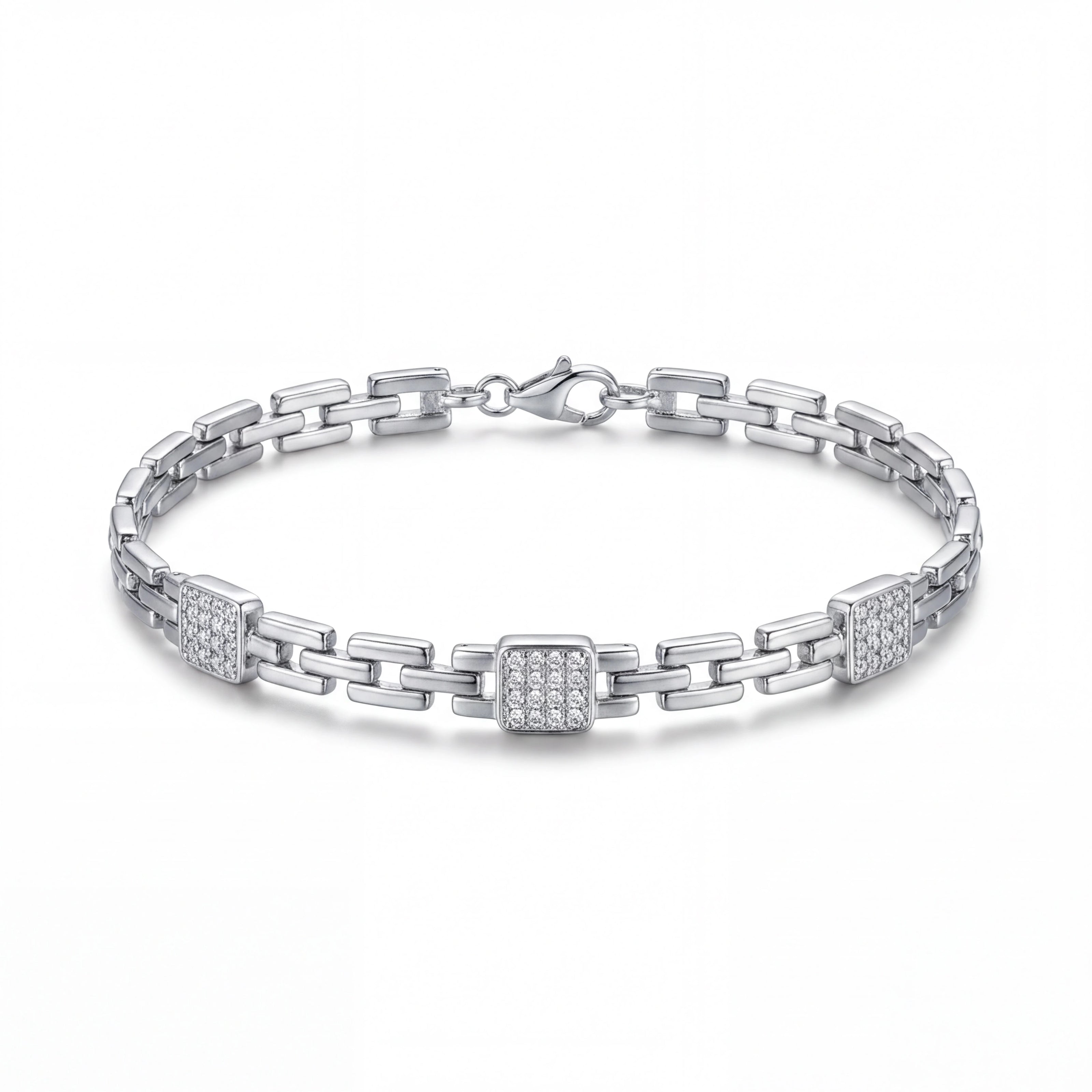 Pavé Squares Bracelet