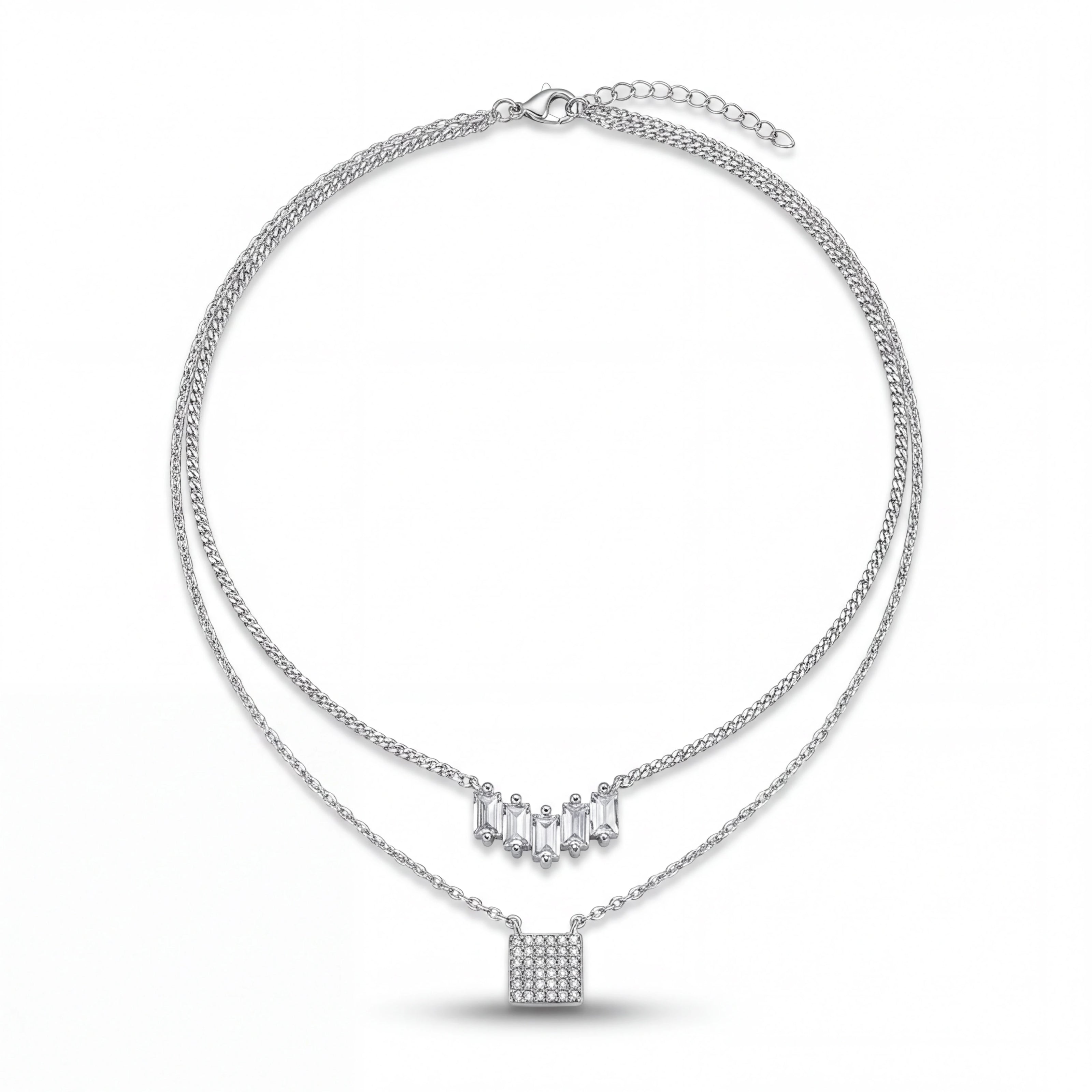 CZ Layered Necklace