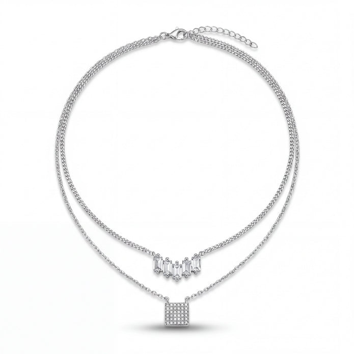 CZ Layered Necklace