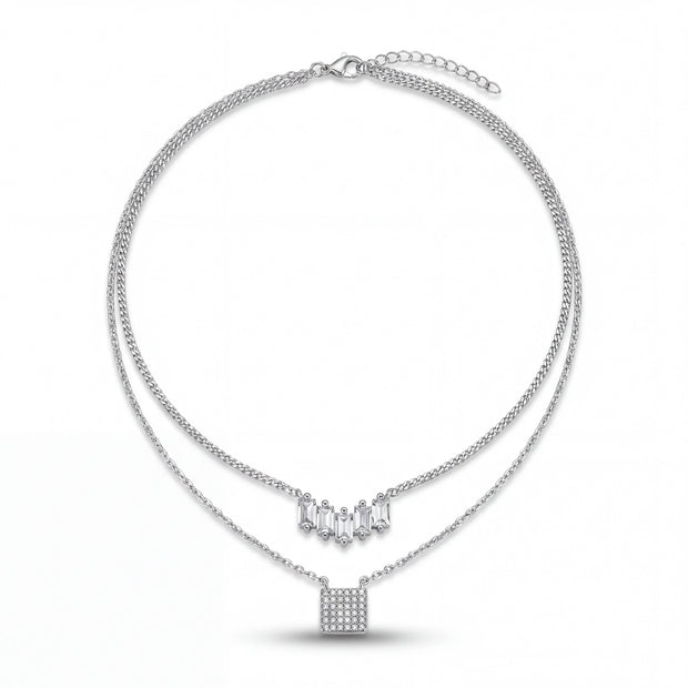 CZ Layered Necklace